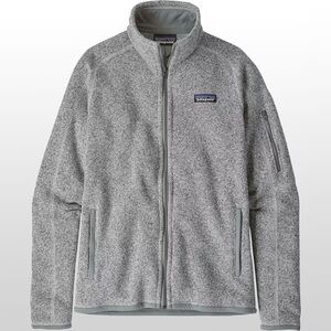 Patagonia Full Zip Better Sweater in Birch White
